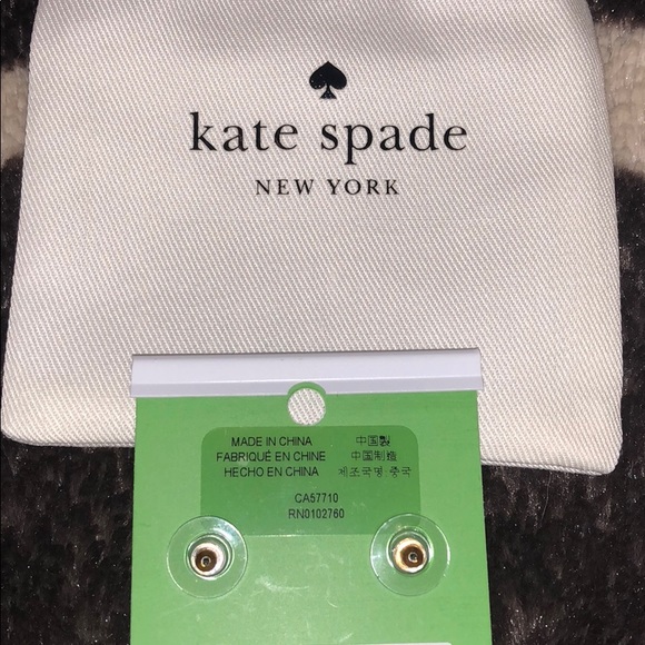 Super Cute Kate Spade ♠️ Blush Earrings 🌸 - Picture 3 of 3